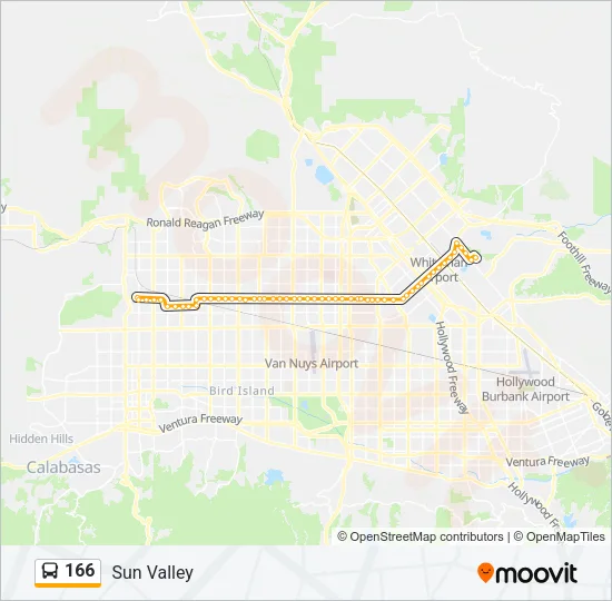 166 Bus Line Map