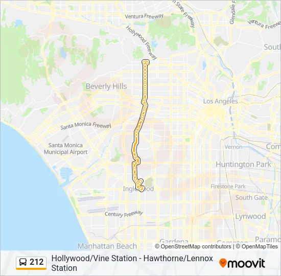 212 Bus Line Map