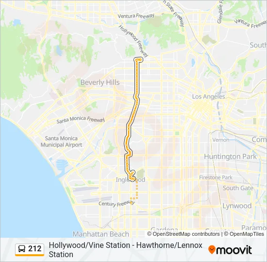 212 Bus Line Map