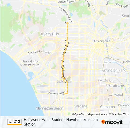 212 Bus Line Map