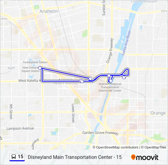 15 Bus Line Map