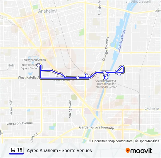 15 Bus Line Map