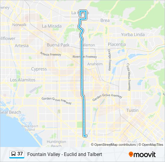 37 Bus Line Map