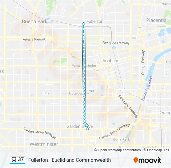 37 Bus Line Map