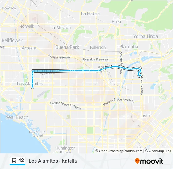 42 Bus Line Map