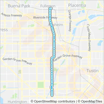 43 Bus Line Map
