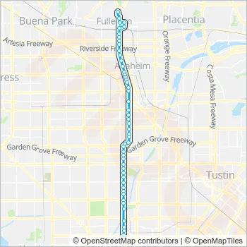 43 Bus Line Map