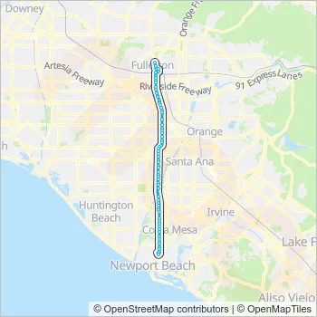 43 Bus Line Map