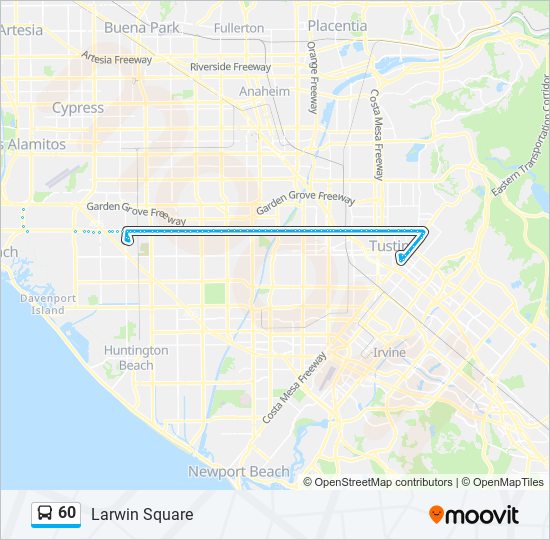 Mapa de 60 de autobús