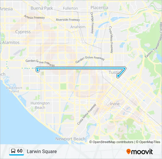 60 Bus Line Map