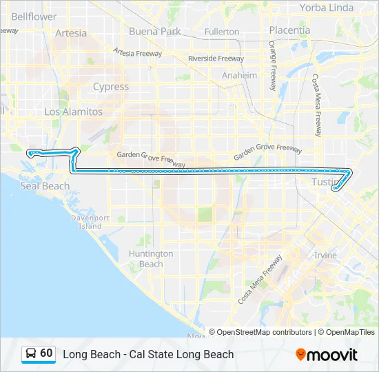 60 Bus Line Map