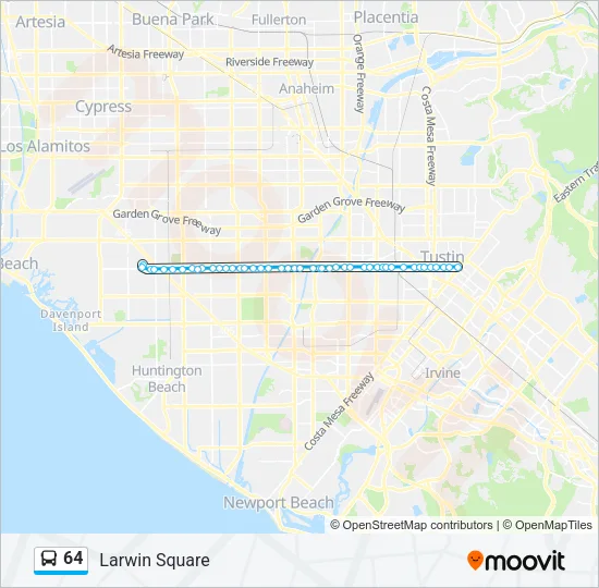 64 Bus Line Map