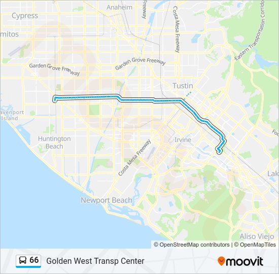 66 bus Line Map