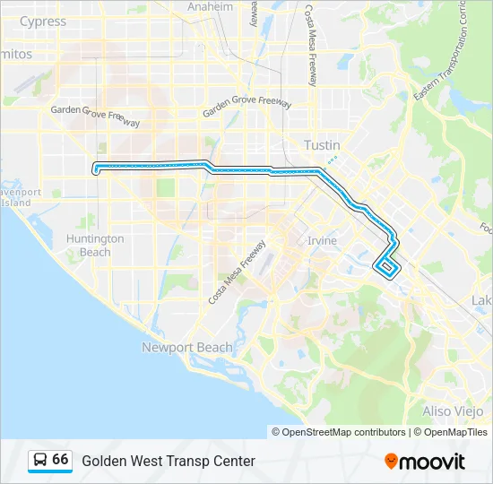 66 Bus Line Map