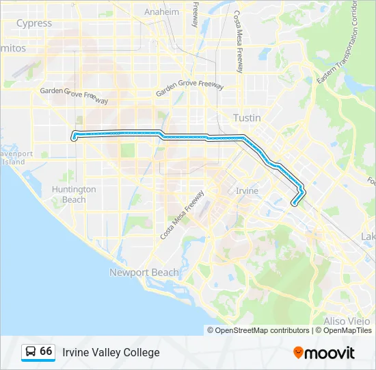 66 Bus Line Map