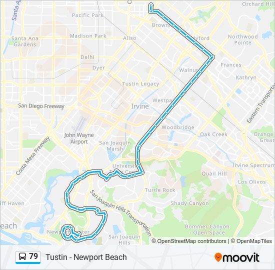 79 bus Line Map