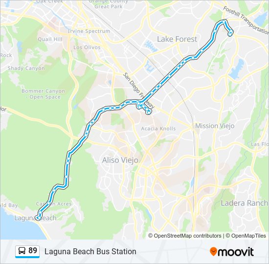 89 bus Line Map