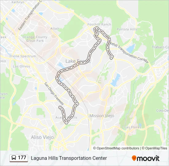 177 Bus Line Map