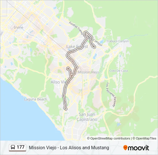 177 Bus Line Map