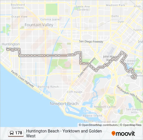 178 Bus Line Map