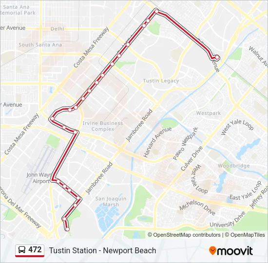 472 Bus Line Map