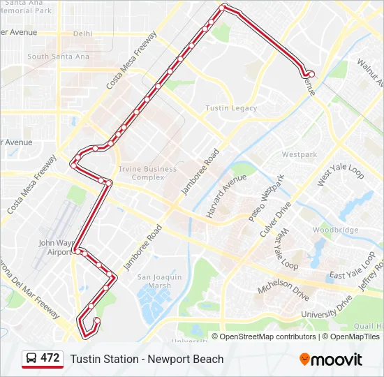 472 Bus Line Map