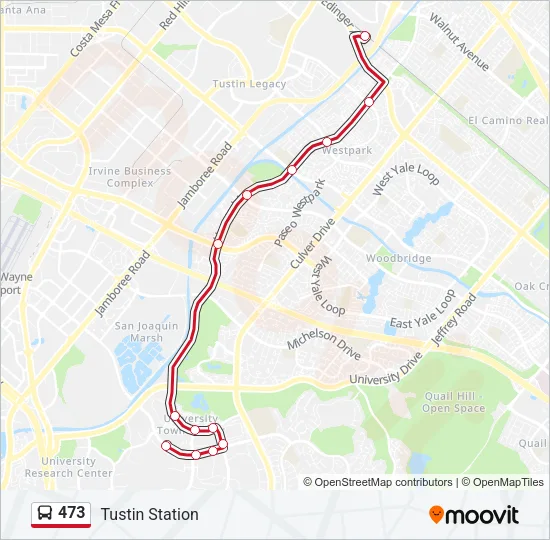 473 Bus Line Map