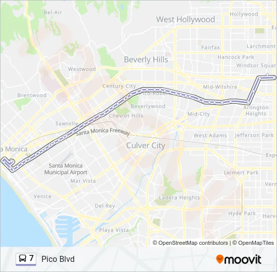 7 Bus Line Map