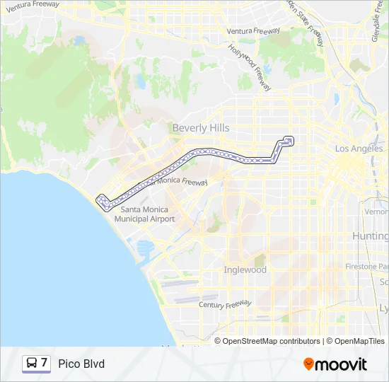 7 Bus Line Map
