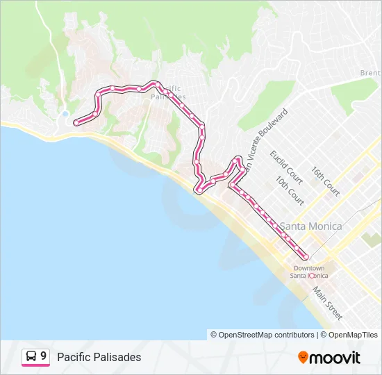 9 Bus Line Map