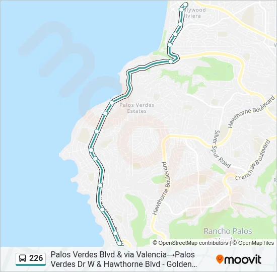 226 Bus Line Map