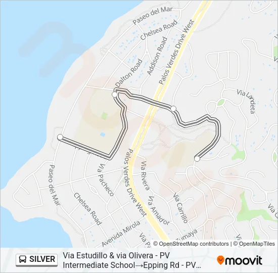 SILVER Bus Line Map