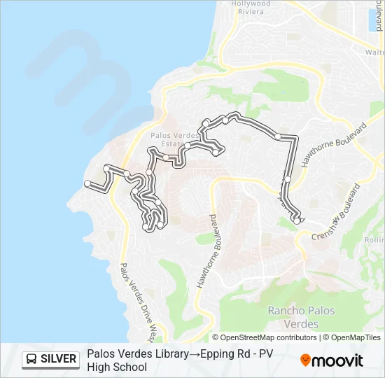 SILVER Bus Line Map