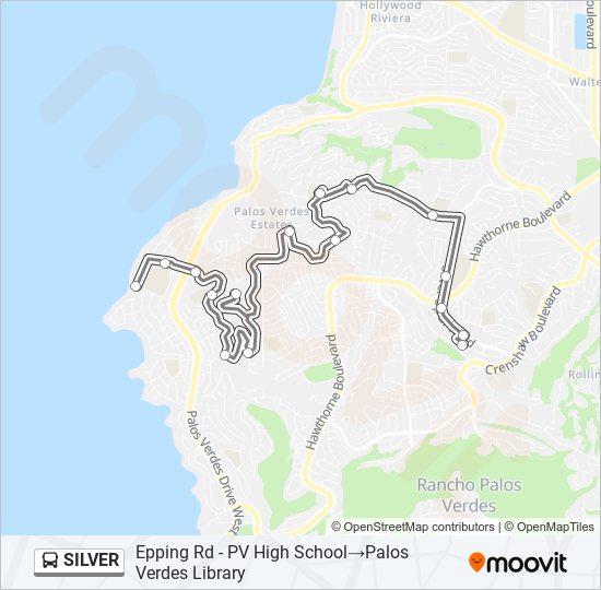 SILVER bus Line Map