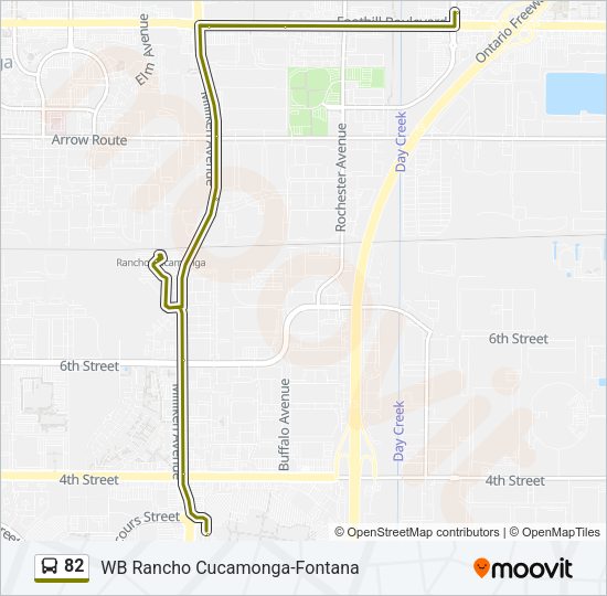 82 Route: Schedules, Stops & Maps - WB Rancho Cucamonga-Fontana (Updated)