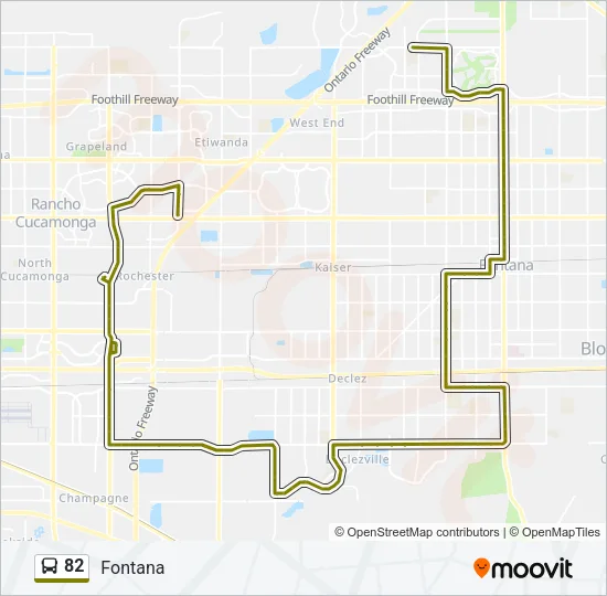 82 Bus Line Map