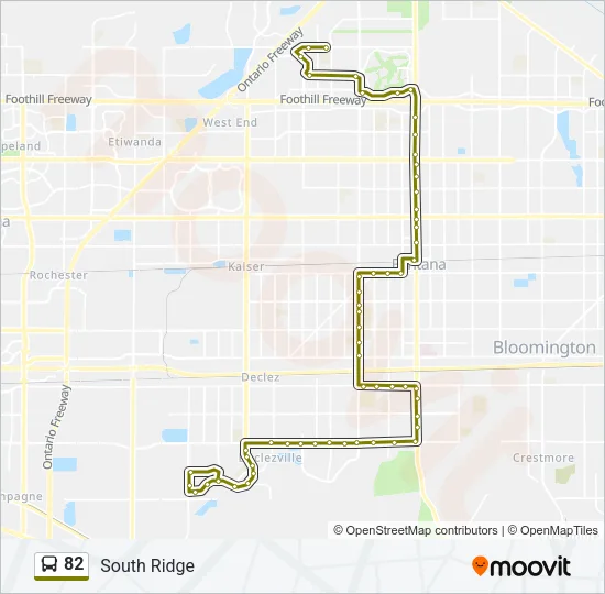 82 Bus Line Map