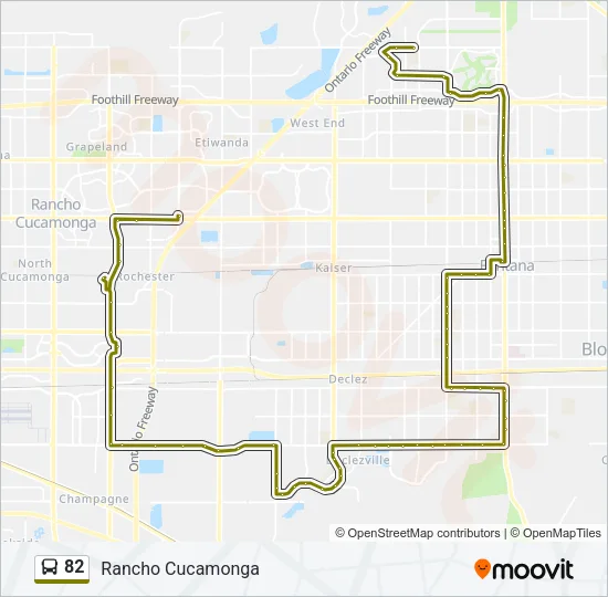 82 Bus Line Map