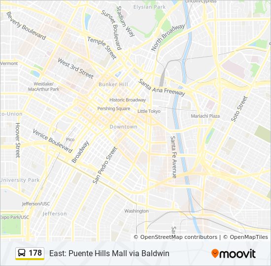 Puente Hills Mall Map 178 Route: Schedules, Stops & Maps - East: Puente Hills Mall Via Baldwin  (Updated)