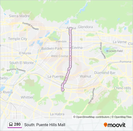 280  Line Map