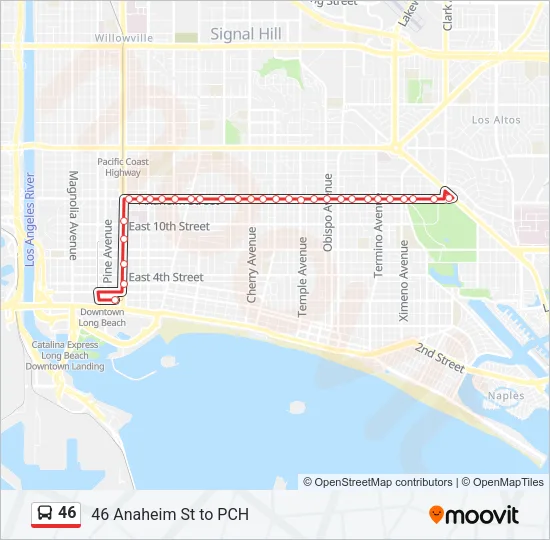 46 Bus Line Map