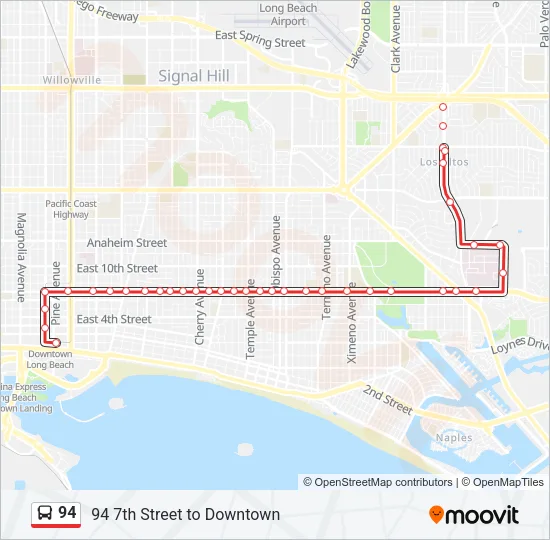 94 Bus Line Map