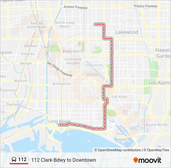 112 Bus Line Map