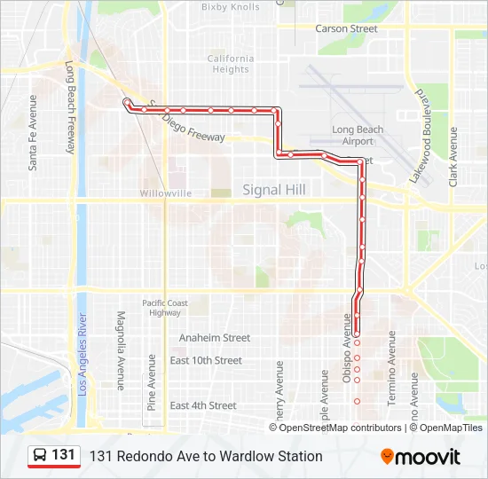 131 Bus Line Map