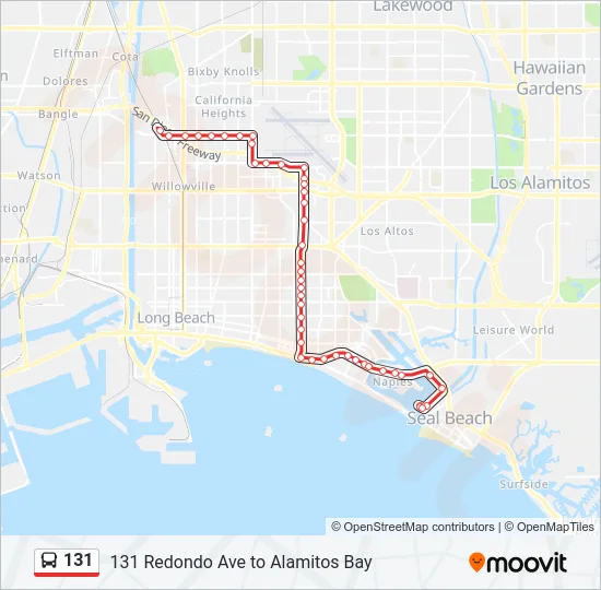 131 Bus Line Map