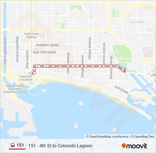 151 bus Line Map