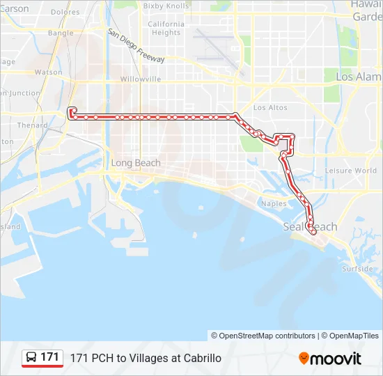 171 Bus Line Map