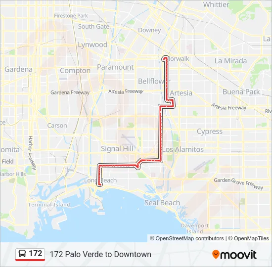 172 Bus Line Map
