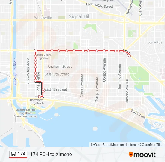 174 Bus Line Map