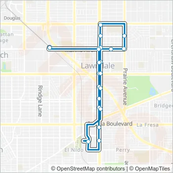 EX Bus Line Map